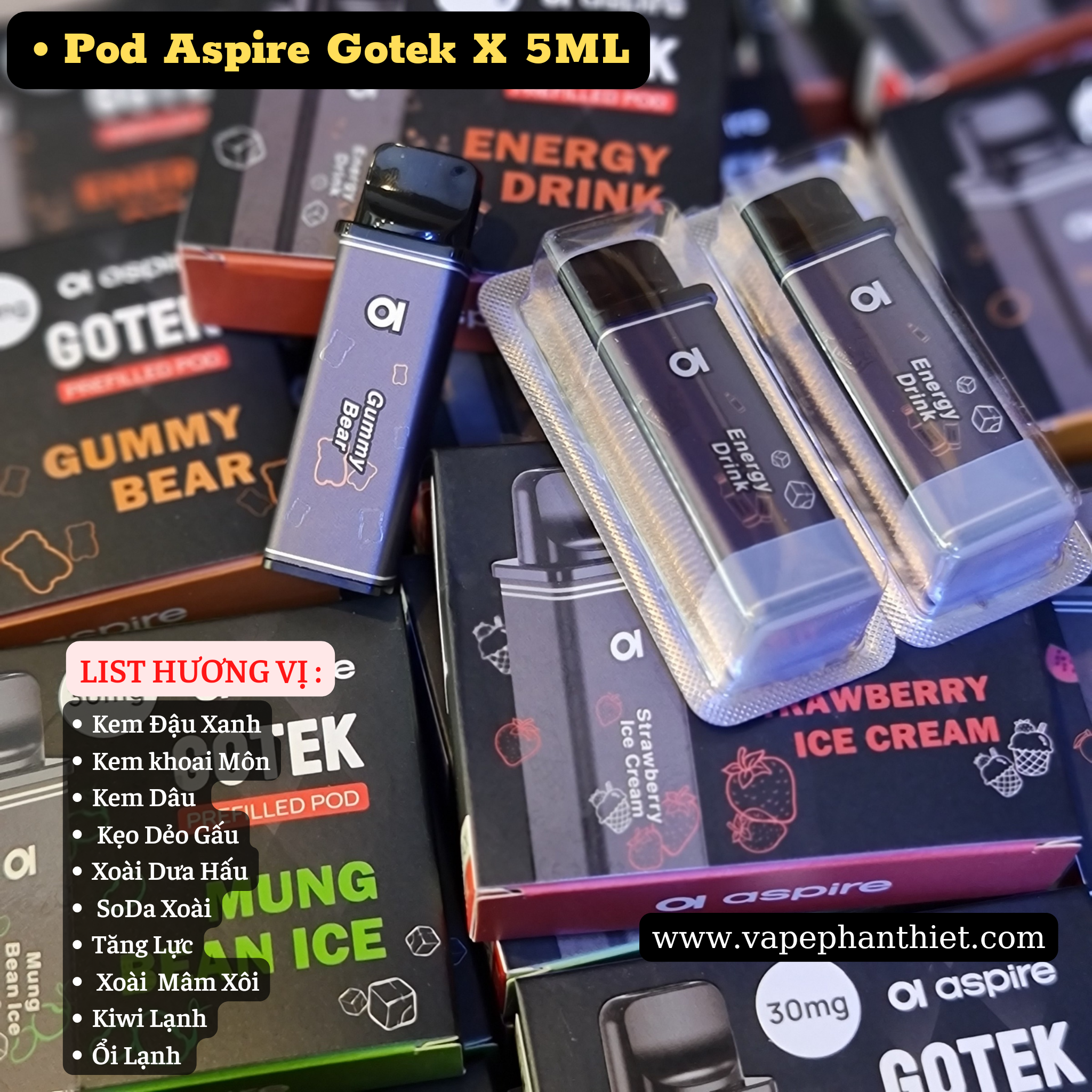 Pod Aspire Gotek X 5ML