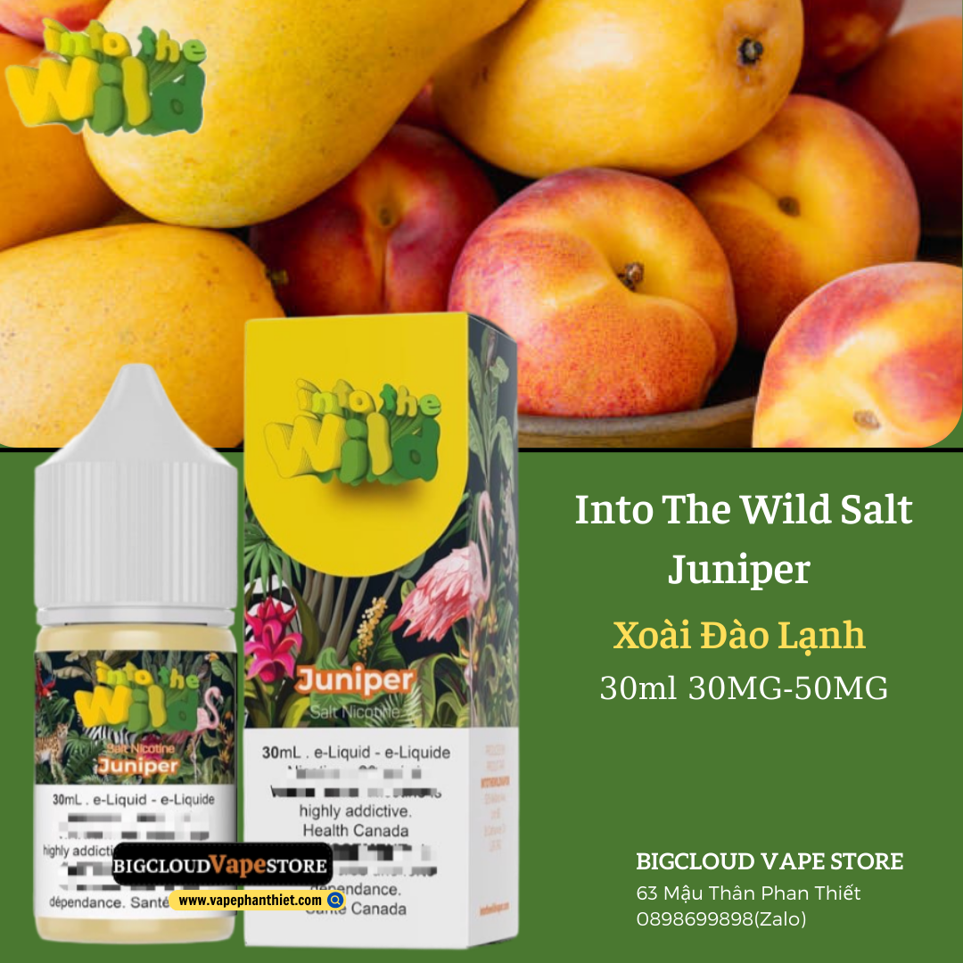 Into The Wild 30ml 30MG-50MG Xoài Đào Lạnh 