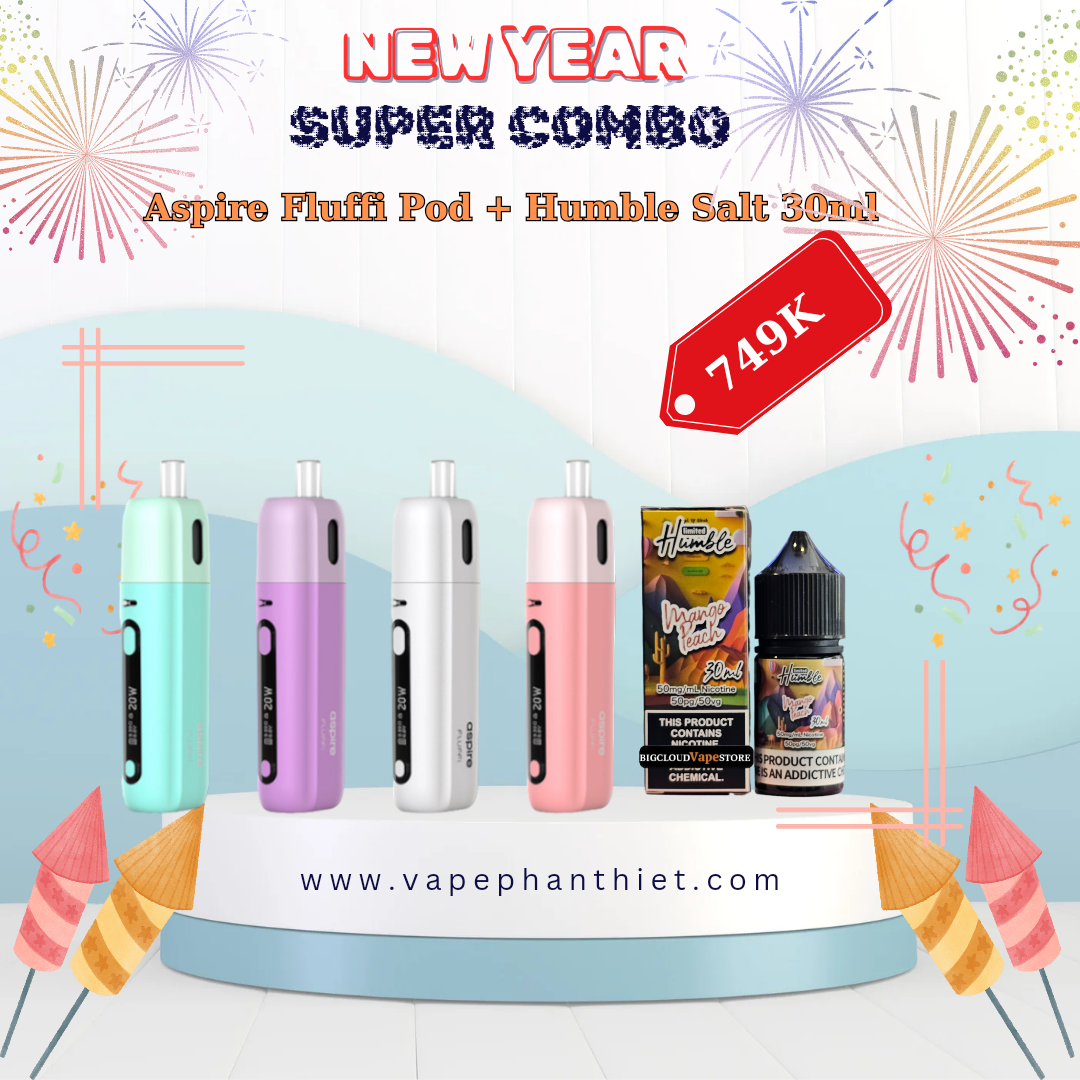 Combo Fluffi Pod + Humble Salt 30ml