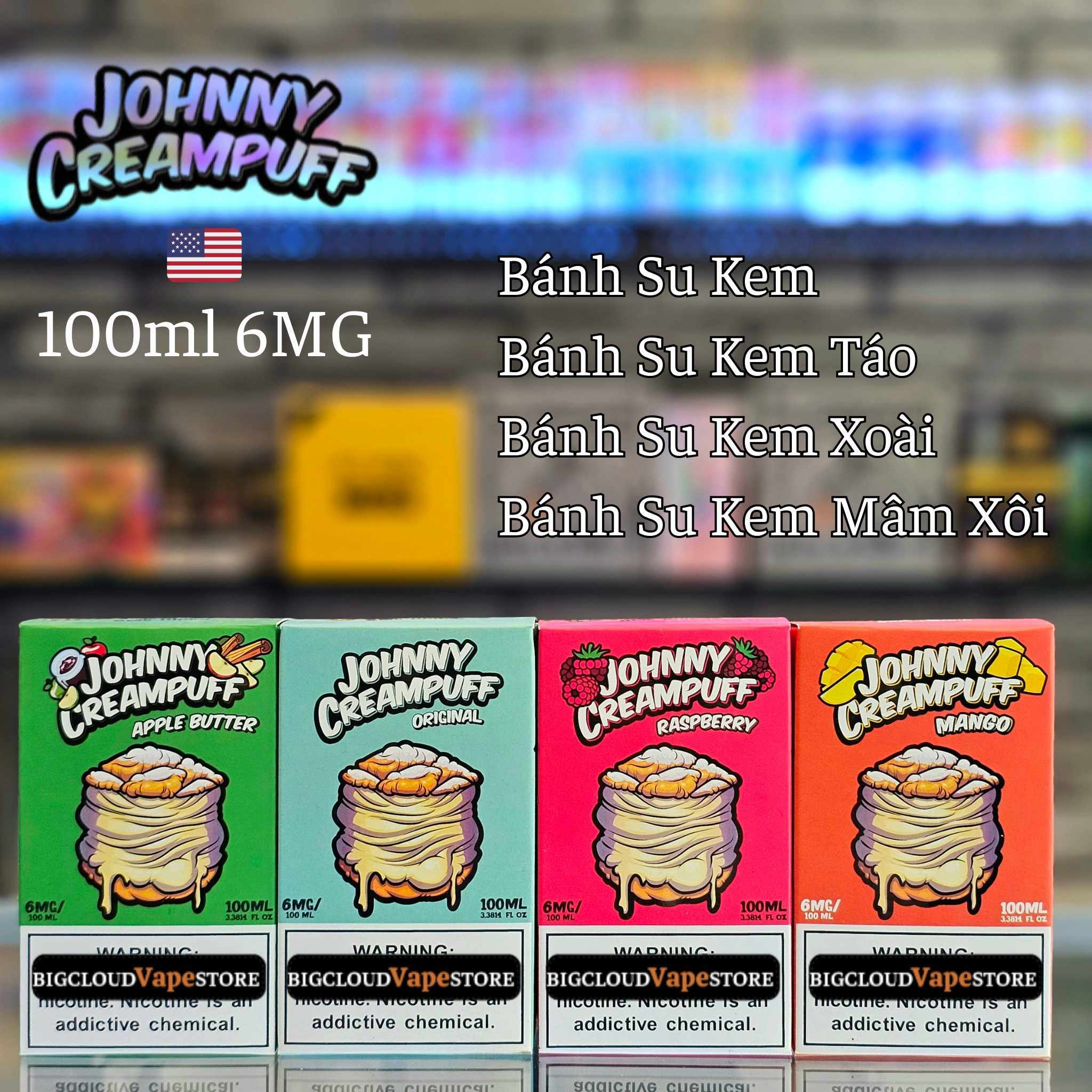 Johnny Creampuff 100ml 6MG