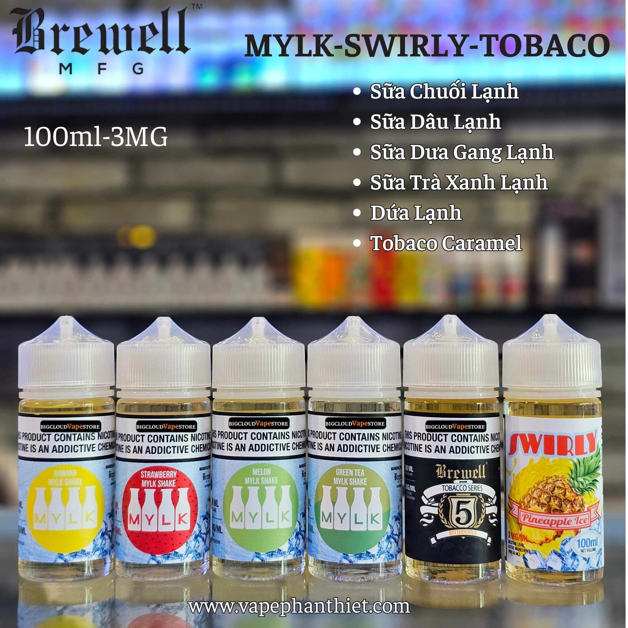 BREWELL MYLK 100ML 3MG