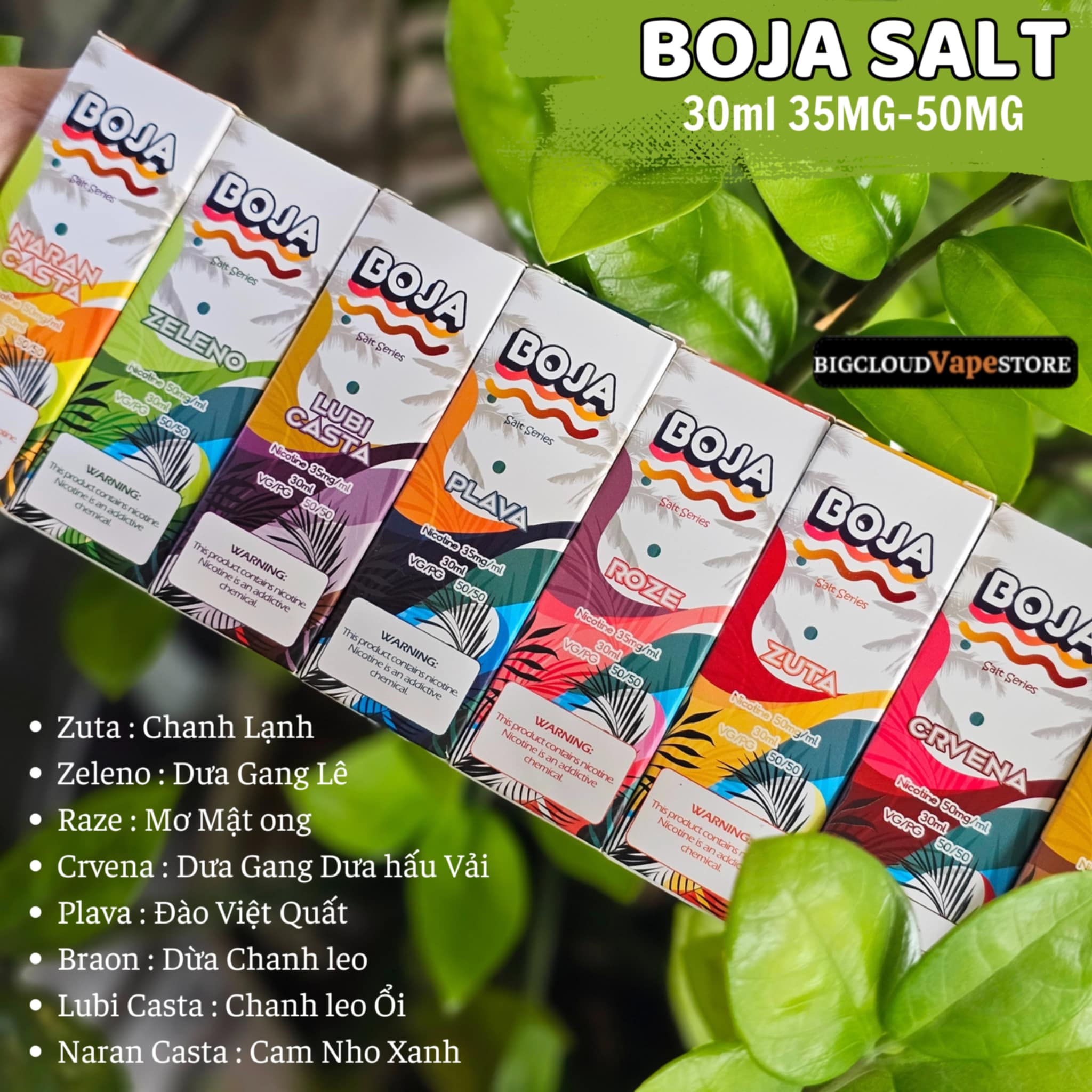 Boja Salt 30ml 30MG-50MG