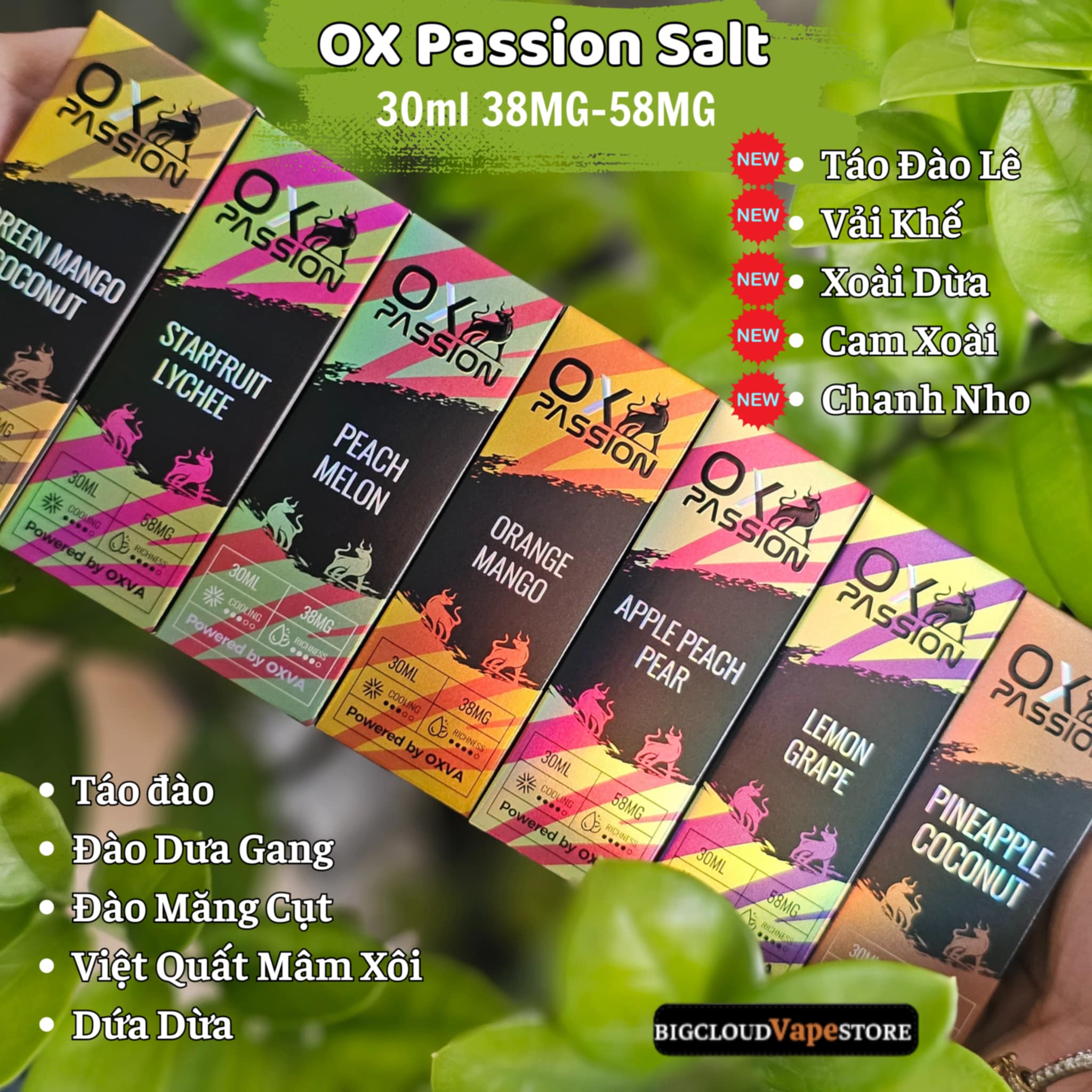 OX Passion Salt 38MG-58MG